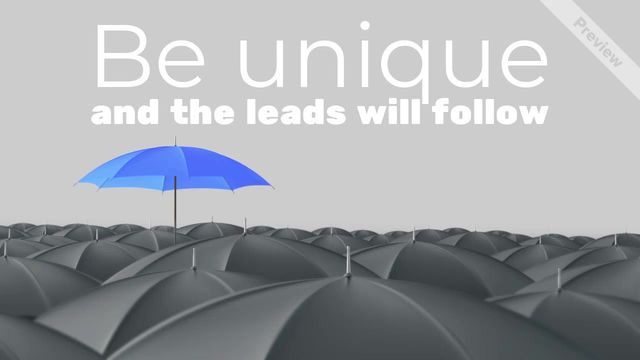 Be Unique  Video Template