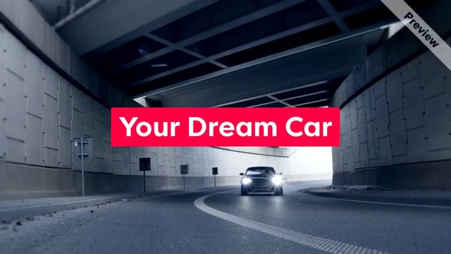 A DREAM CAR Video Template