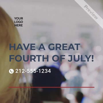 JULY 4TH Video Template