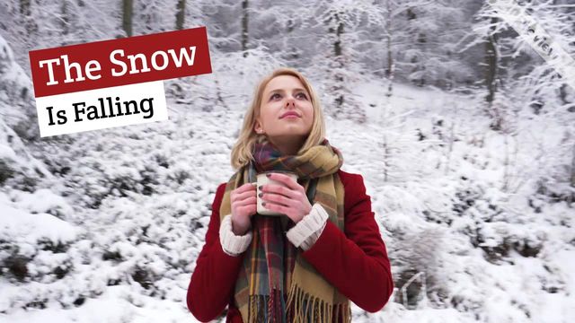 Snow Falling Video Template