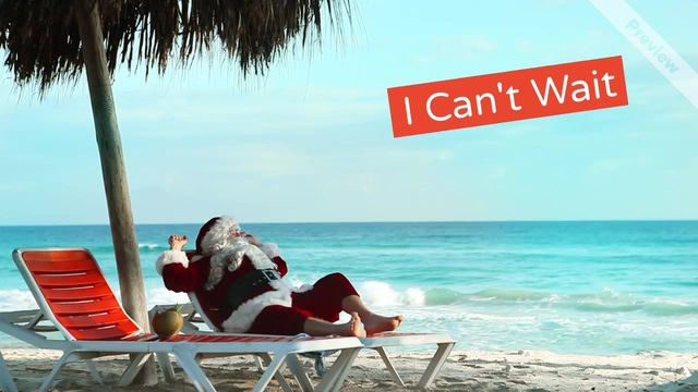 Seaside Santa.. Video Template