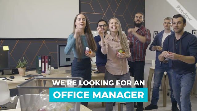 Hire a Manager Video Template