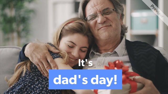 Dad's Day Video Template