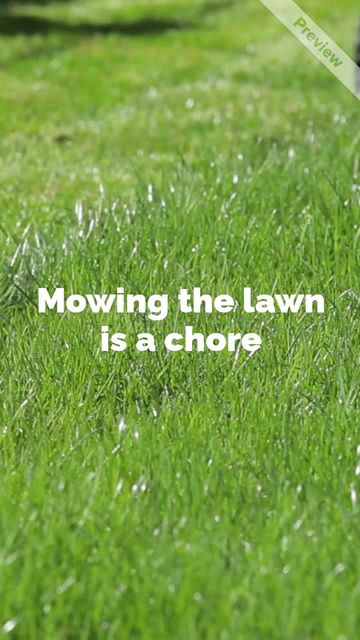 Mowing the lawn Video Template