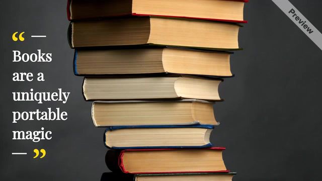 Book Lover's Day Video Template