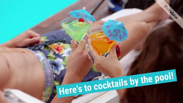 Drinks by the pool Video Template