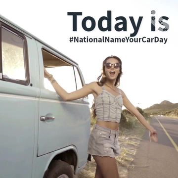 National Name Your Car Day Video Template