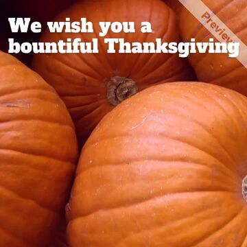 Happy Thanksgiving Video Template
