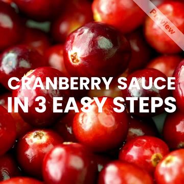 Cranberry sauce Video Template