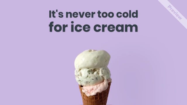 Ice Cream Fever Video Template