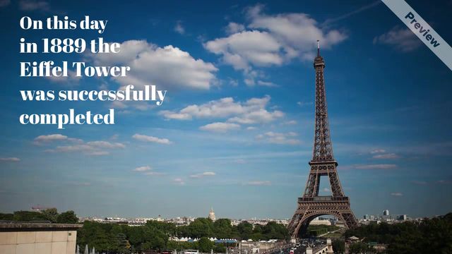 Eiffel tower Video Template