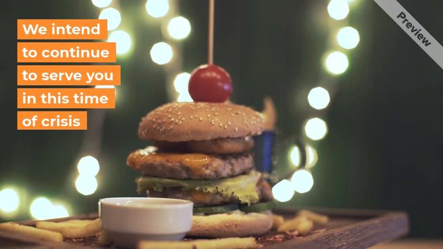 Contactless delivery Video Template