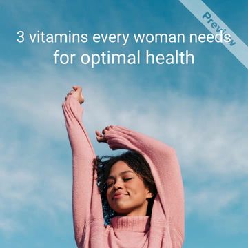 Women's health Video Template