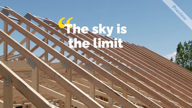 The Sky Is the Limit Video Template
