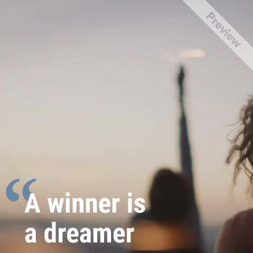A winner Video Template