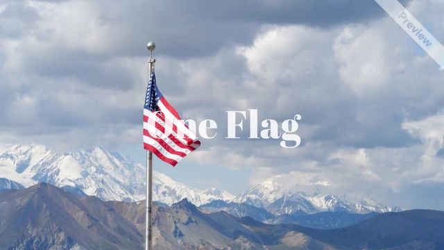 One flag Video Template