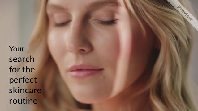 Skincare routine Video Template