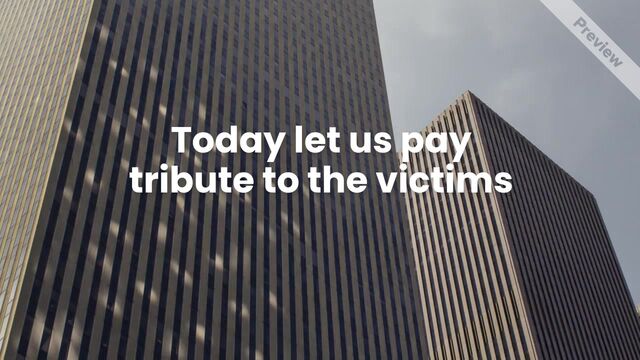 9/11 Remembrance Video Template