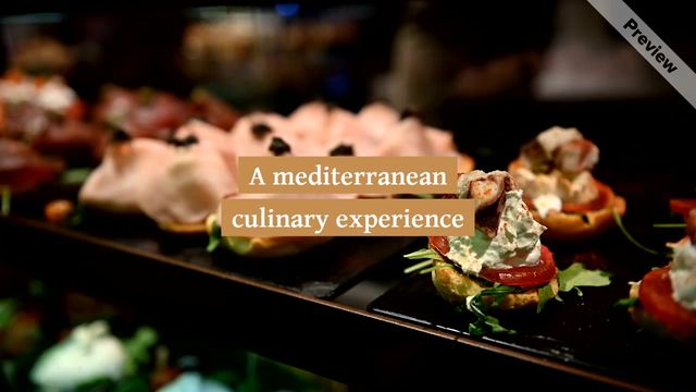 Culinary Experience Video Template