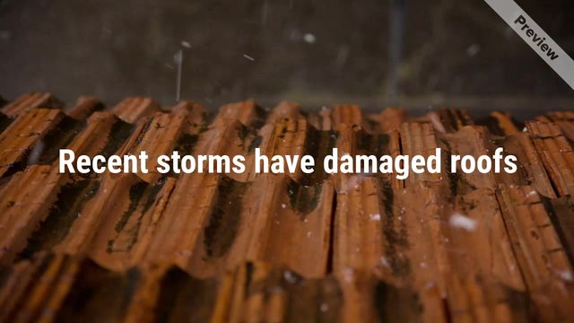 Storm Damage Video Template