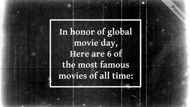 #GlobalMovieDay Video Template