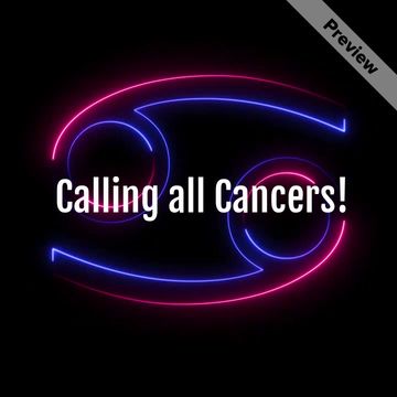 Cancer Horoscope Video Template