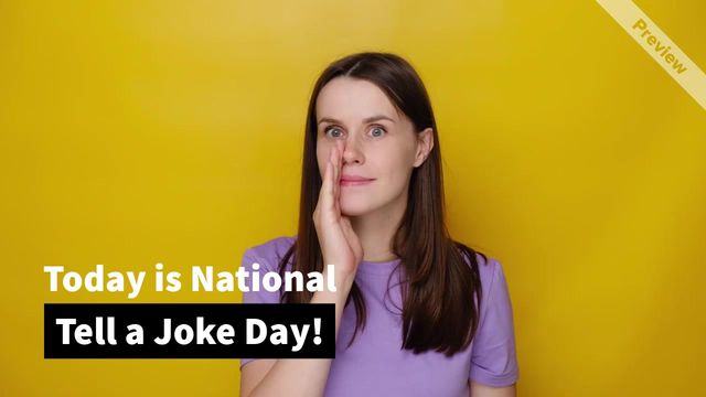 Tell A Joke Day Video Template