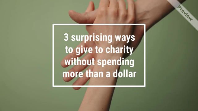 #DayOfCharity Video Template