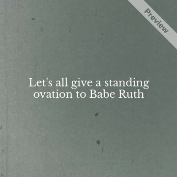 Babe Ruth Video Template