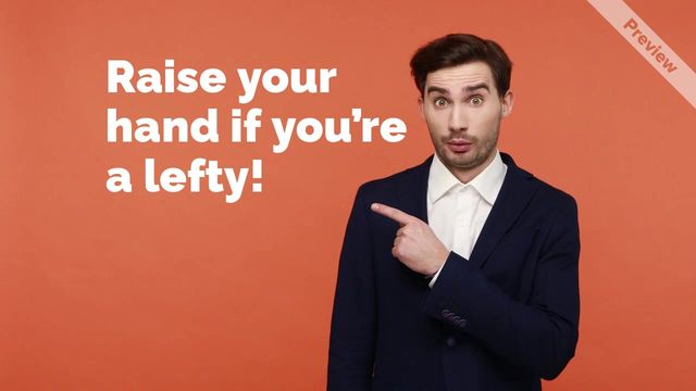 Famous people who are left handed Video Template