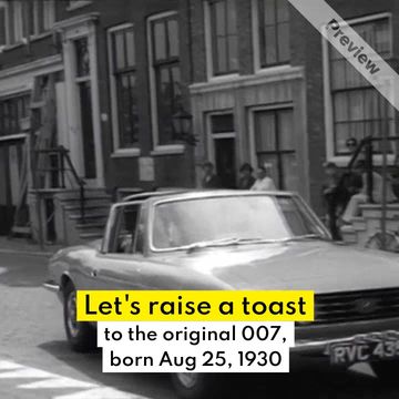 In Memory of Sean Connery (Born Aug 25) Video Template