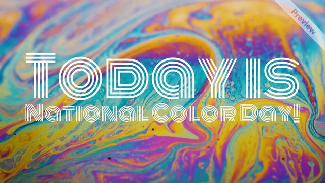 National Color Day Video Template