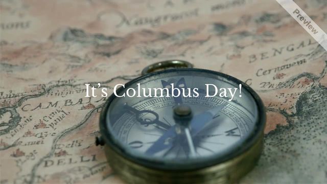 Columbus Day Video Template