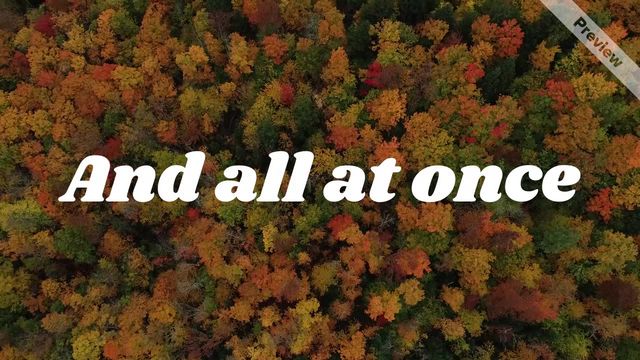 Fall discounts Video Template