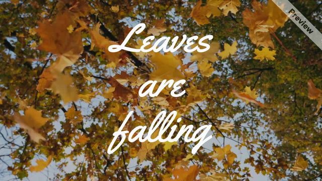 Autumn Home Video Template