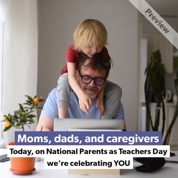 #ParentsasTeachersDay Video Template