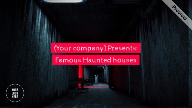 Famous Haunted Houses Video Template
