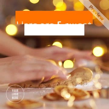 Gingerbread House Day  Video Template