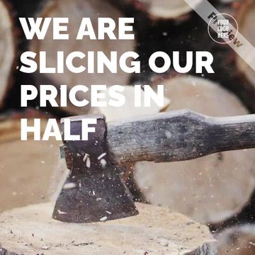 Black Friday Sale - Slicing Prices Video Template