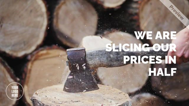 Black Friday Sale - Slicing Prices Video Template