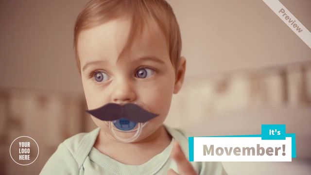 Movember - We Support Men's Health Video Template