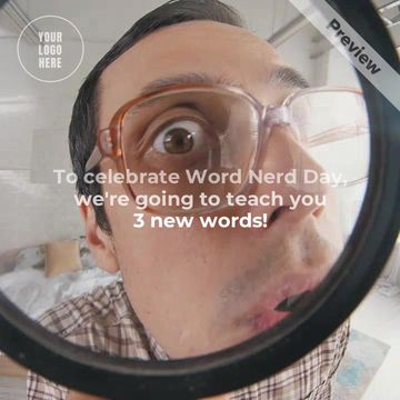 Word Nerd Day | Jan 9 Video Template