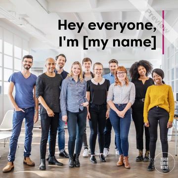 New Employee Introduction Video Template