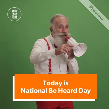 Be Heard Day | Video Template