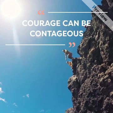 Courage | M. Obama Video Template