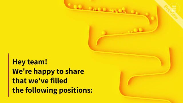 Company Updates | New Hires Video Template