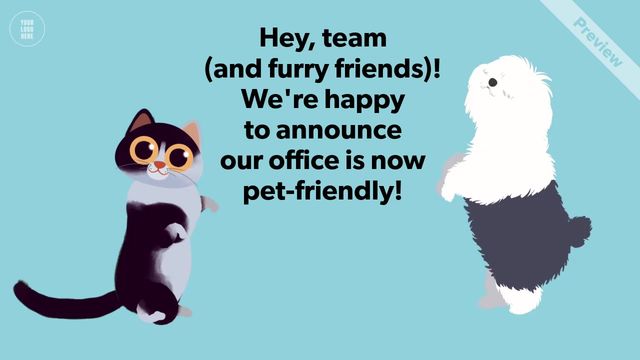 HR | Pets in the Workplace  Video Template