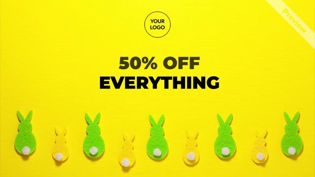 The Easter Sale Video Template