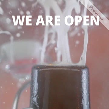We Are Open I Bar Video Template