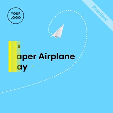 Paper Airplane Day Video Template